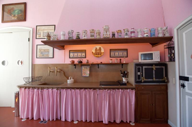 cuisine rose pour shooting