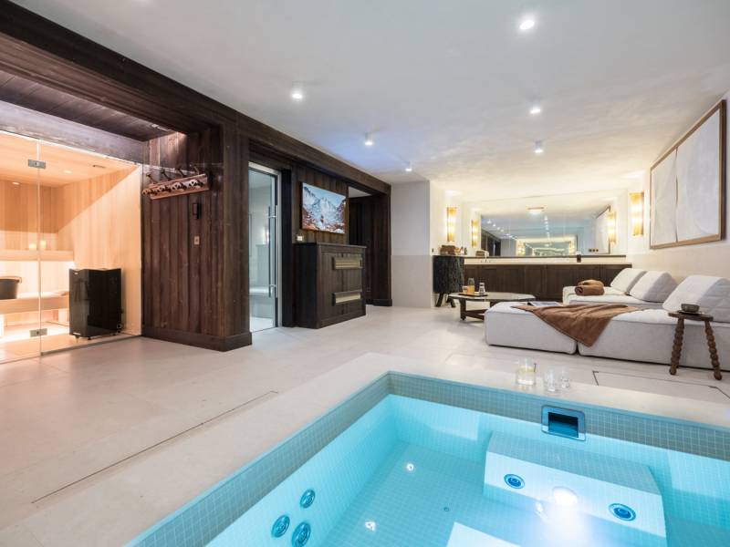 chalet avec piscine pour shooting photo