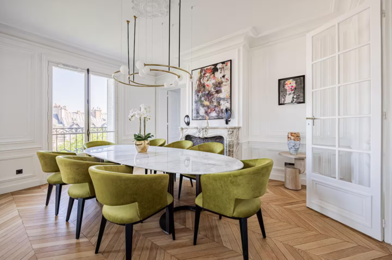 louer un appartement avec parquet moulures pour shooting paris