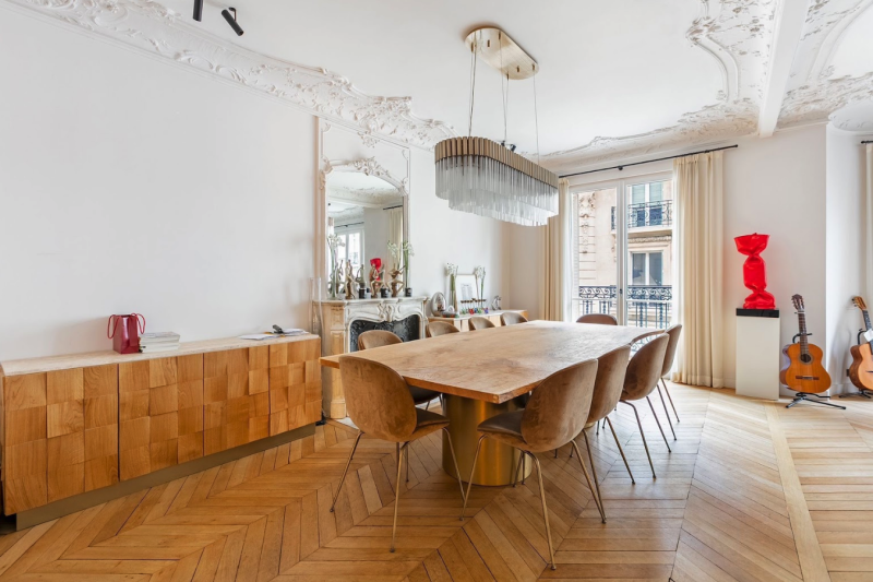 appartement parquet et moulures paris