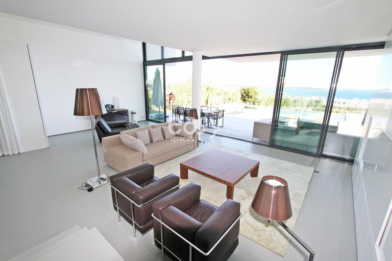 villa contemporaine pour prises de vus photos