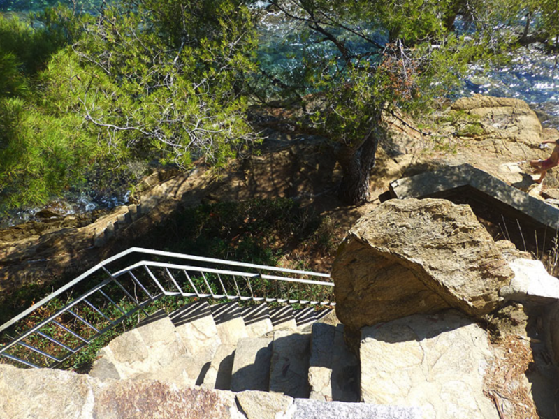 lieu de shooting accès plage dans le sud de la france