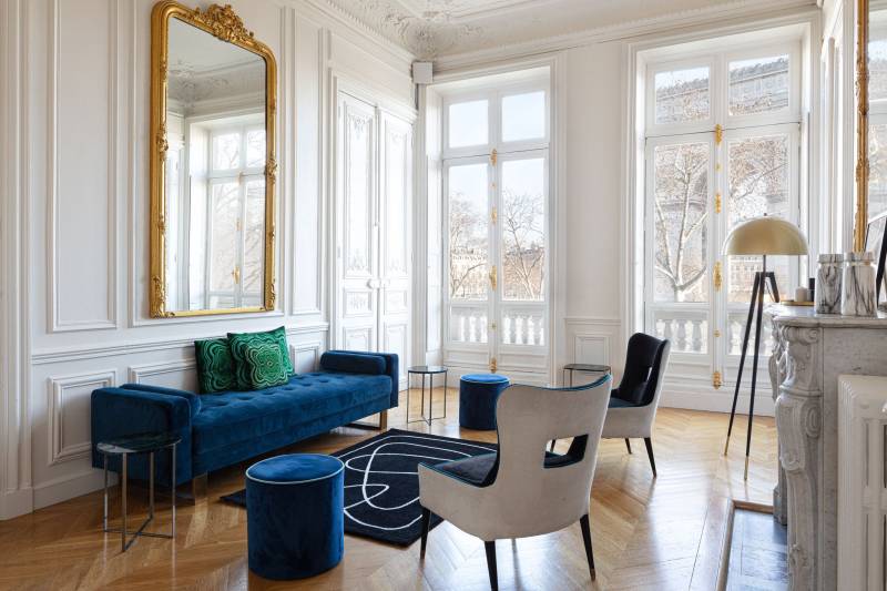 appartement parisien vue arc de triomphe à louer pour événementiel