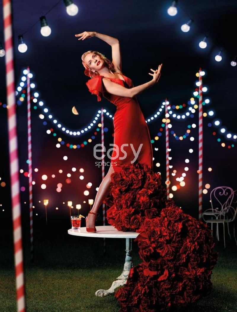 Services en Production photo et film à Cannes avec l'actrice Uma Thurman